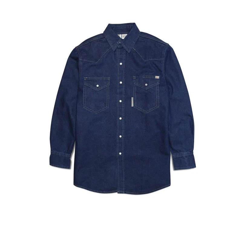 Rasco FR FR1022DN Denim Heavyweight Work Shirt - CLOSEOUT-Fire Retardant Shirts.com
