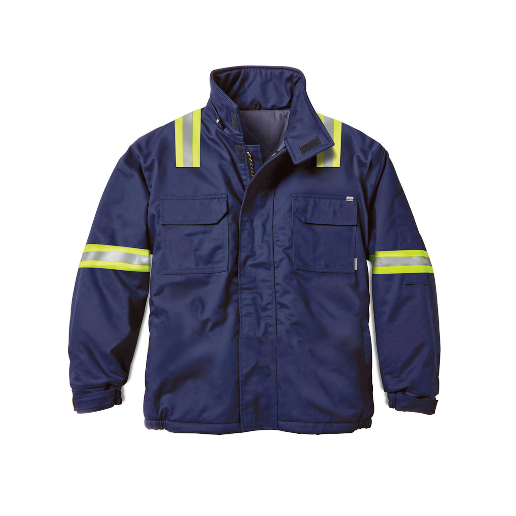 Rasco FR FR4006NV 88/12 Bomber Jacket with Reflective Trim-Fire Retardant Shirts.com