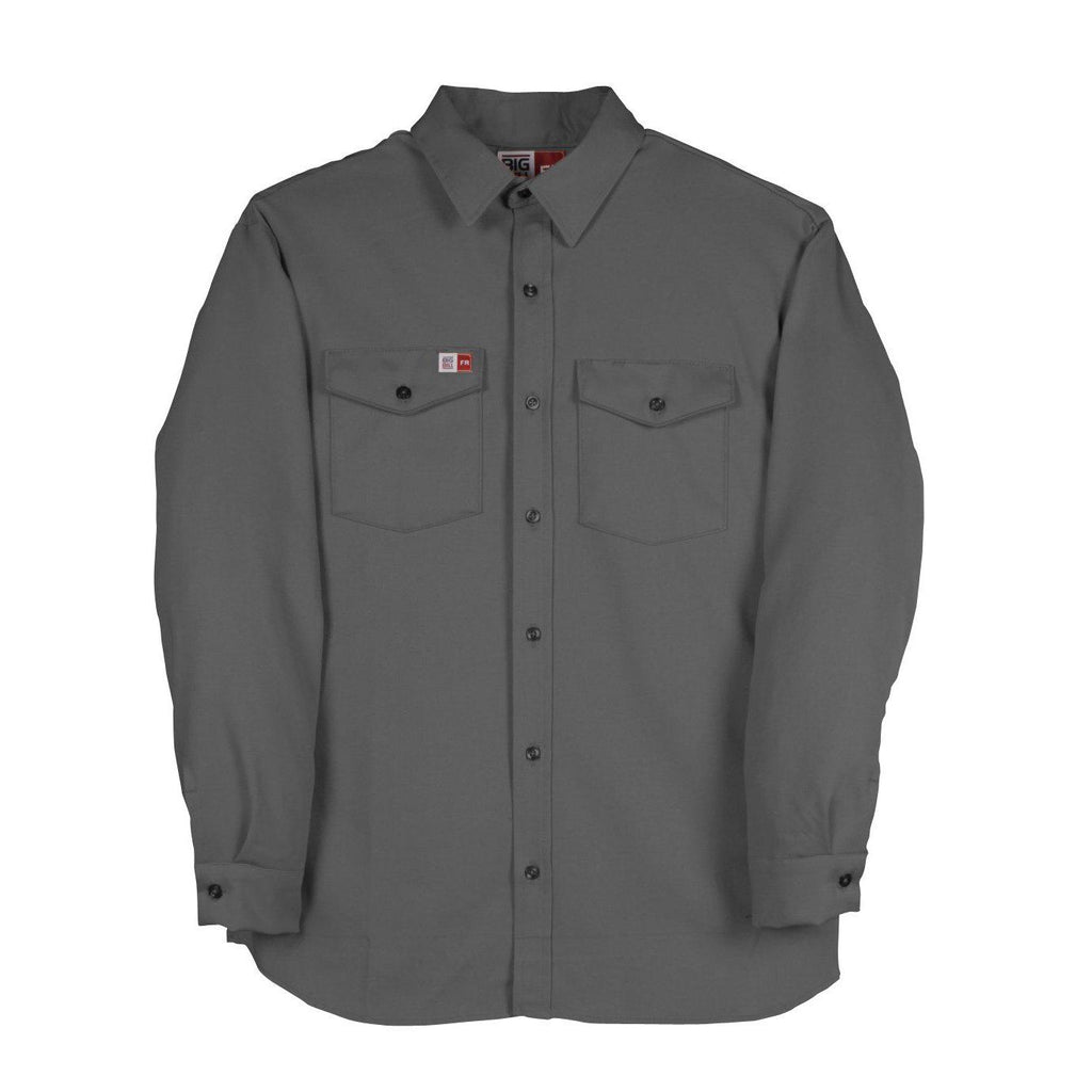 Big Bill FR 1117US7-GRY Gray Flashtrap Vented Shirt - Fire Retardant Shirts.com