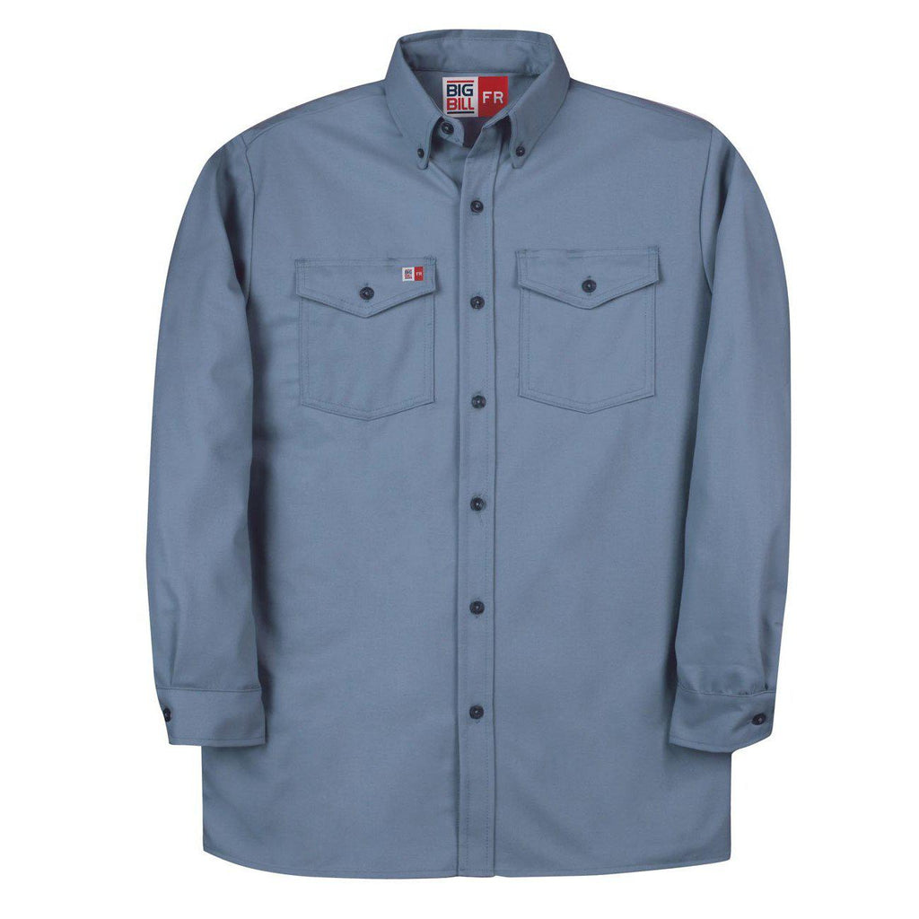 Big Bill FR 147BDTS7-LBL Light Blue Dress Shirt - Fire Retardant Shirts.com