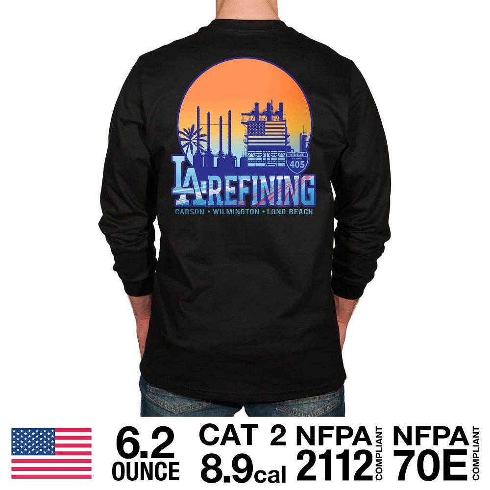 Benchmark 3118FR-LAR LA Refining FR T-Shirt With Chest Pocket-Fire Retardant Shirts.com