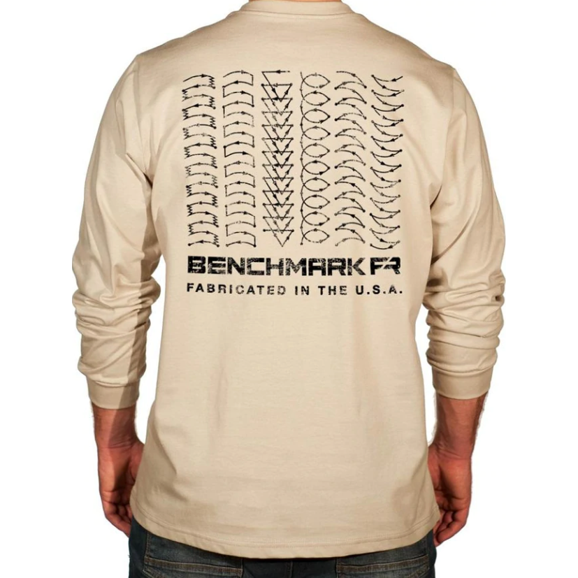 Benchmark 3118FR-WELD Weld Weave Graphic FR T-Shirt With Pocket-Fire Retardant Shirts.com