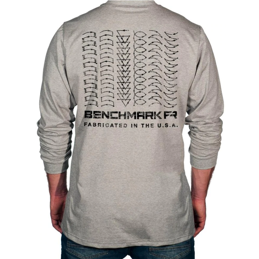 Benchmark 3118FR-WELD Weld Weave Graphic FR T-Shirt With Pocket-Fire Retardant Shirts.com