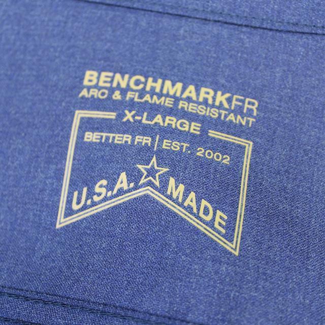 Benchmark FR 1045FRN Navy "LOWDOWN" Flame Resistant Shirt-Fire Retardant Shirts.com