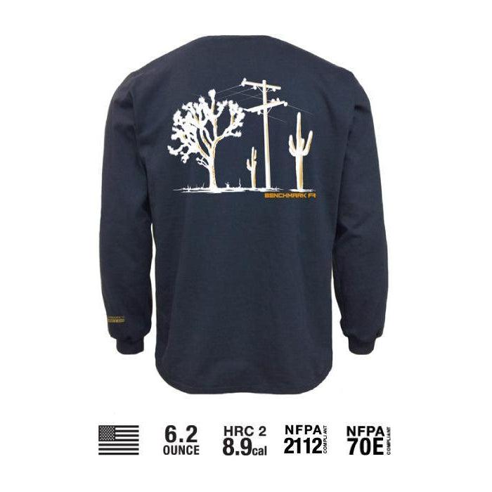 Benchmark FR 3118FRB CACTUS Cactus T-Shirt-Fire Retardant Shirts.com