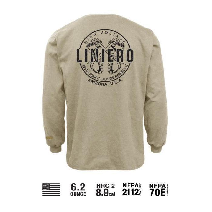 Benchmark FR 3118FRBK-S-LINAZ Liniero Arizona T-Shirt-Fire Retardant Shirts.com