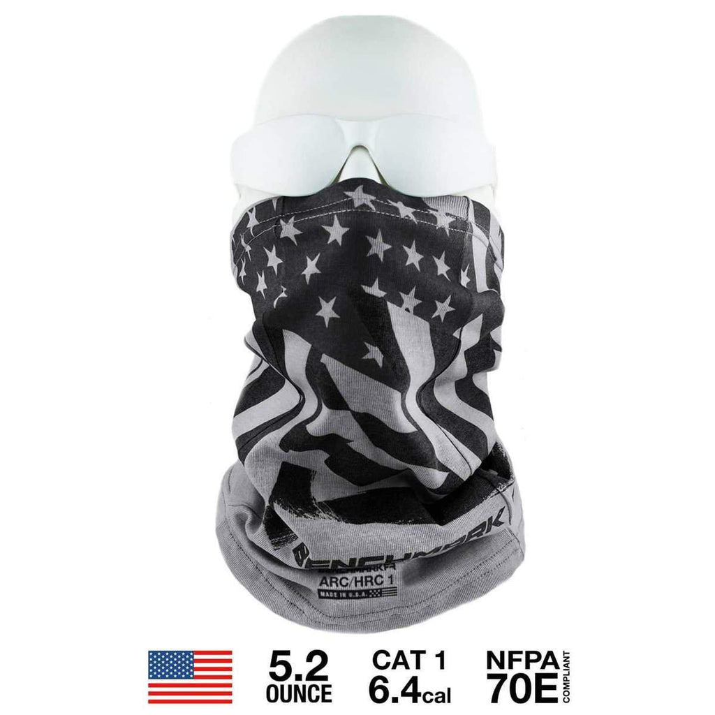 Benchmark FR 3049FRLG-AF FR Black American Flag Face Muffler