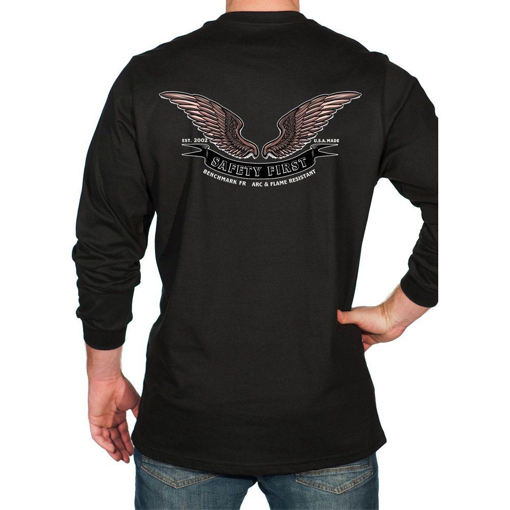 Benchmark FR 3118FR-SAFE Safety First Winged FR T-Shirt W Chest Pocket