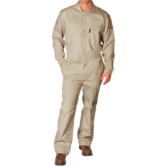 Benchmark FR 4030FRB Beige FR Coverall With Reflective Striping