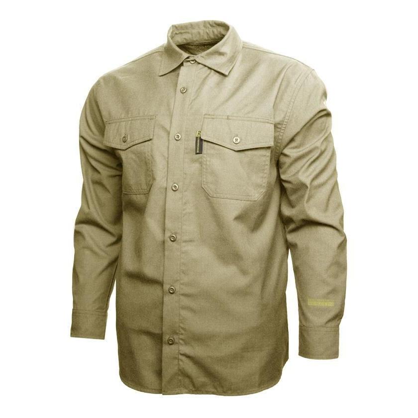 Benchmark FR 1029FRB Beige Silver Bullet Shirt - Fire Retardant Shirts.com