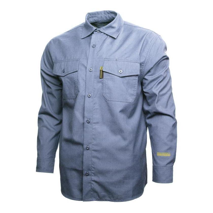 Benchmark FR 1029FRLB Light Blue Silver Bullet Shirt - Fire Retardant Shirts.com