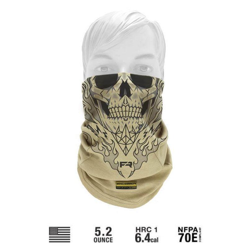 Benchmark FR 3049FRB-GS Geo Skull Face Muffler - Fire Retardant Shirts.com