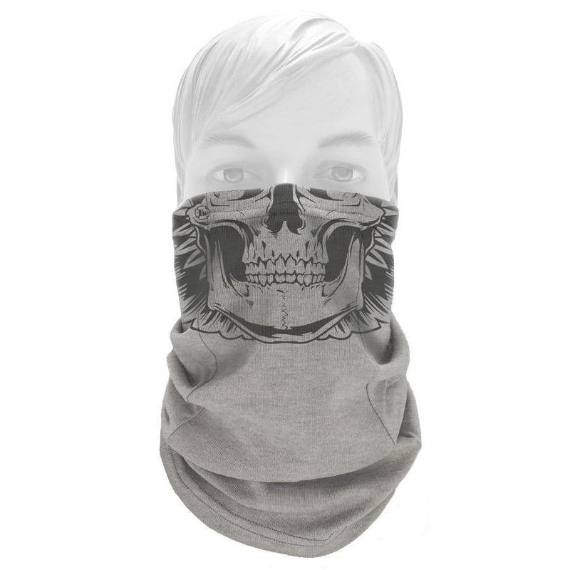 Benchmark FR 3049FRLG-SK Skully Gray Face Muffler - Fire Retardant Shirts.com
