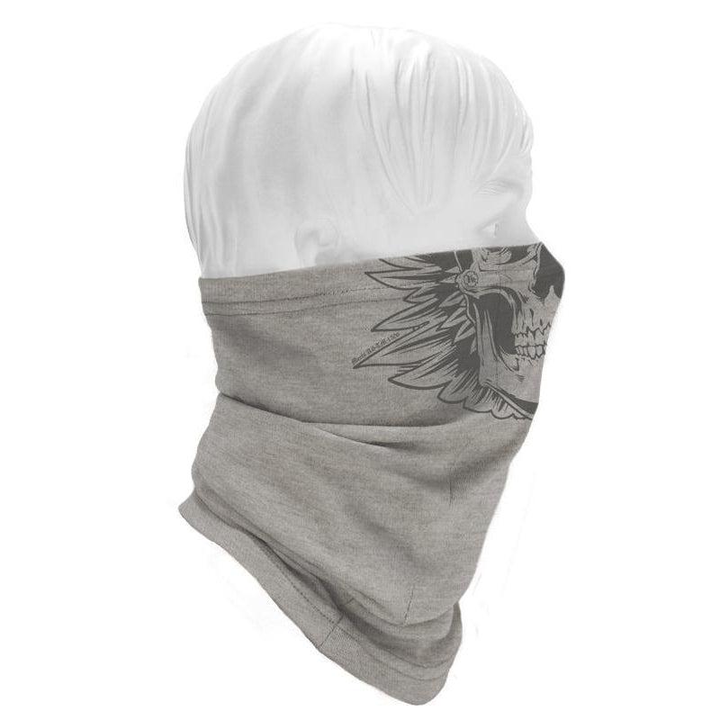 Benchmark FR 3049FRLG-SK Skully Gray Face Muffler - Fire Retardant Shirts.com