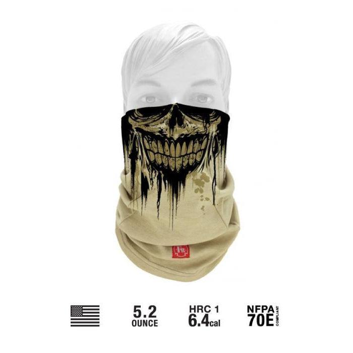 Benchmark FR 3049FRZO Zombie Face Muffler - Fire Retardant Shirts.com