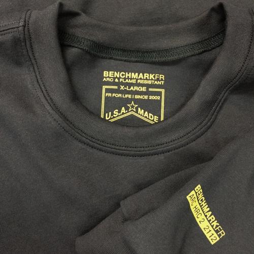 Benchmark FR 3118FRBK-S-LITEROCK Light Rock Bolt T-Shirt - Fire Retardant Shirts.com