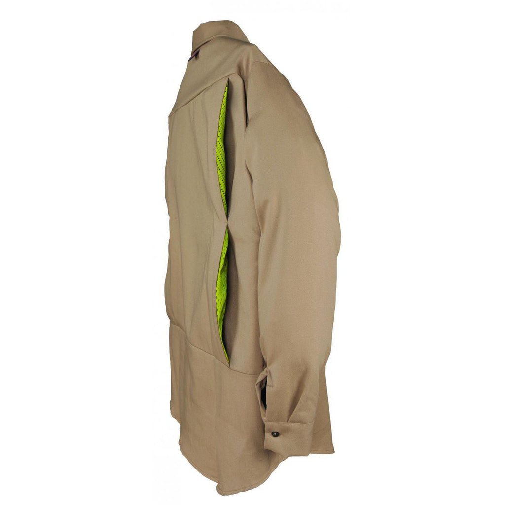 Big Bill FR 1117US7-KAK Khaki Flashtrap Vented Shirt-Fire Retardant Shirts.com