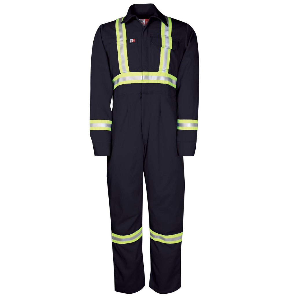 Big Bill FR 1175US7-NAY Navy Women's Unlined Reflective Coverall-Fire Retardant Shirts.com