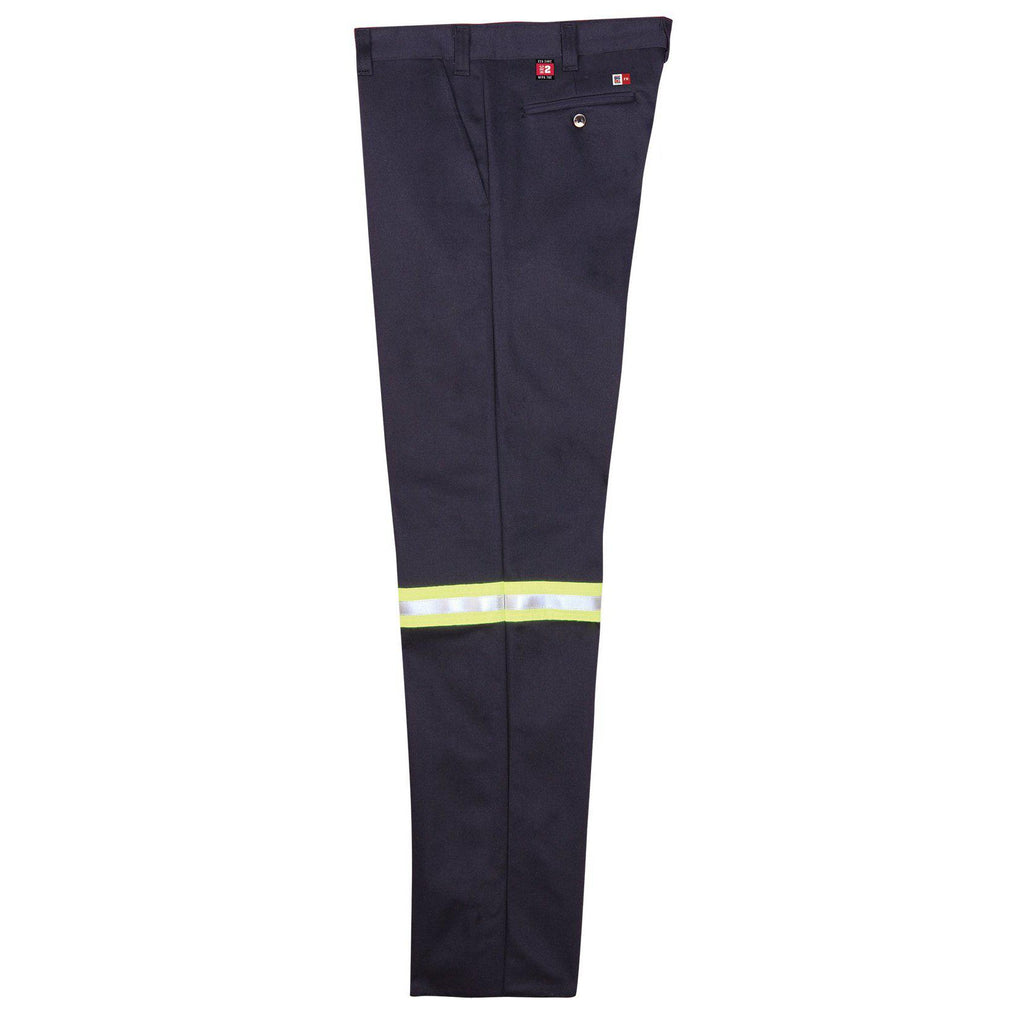 Big Bill FR 1435US9-NAY Navy Work Pants with Reflective Material-Fire Retardant Shirts.com