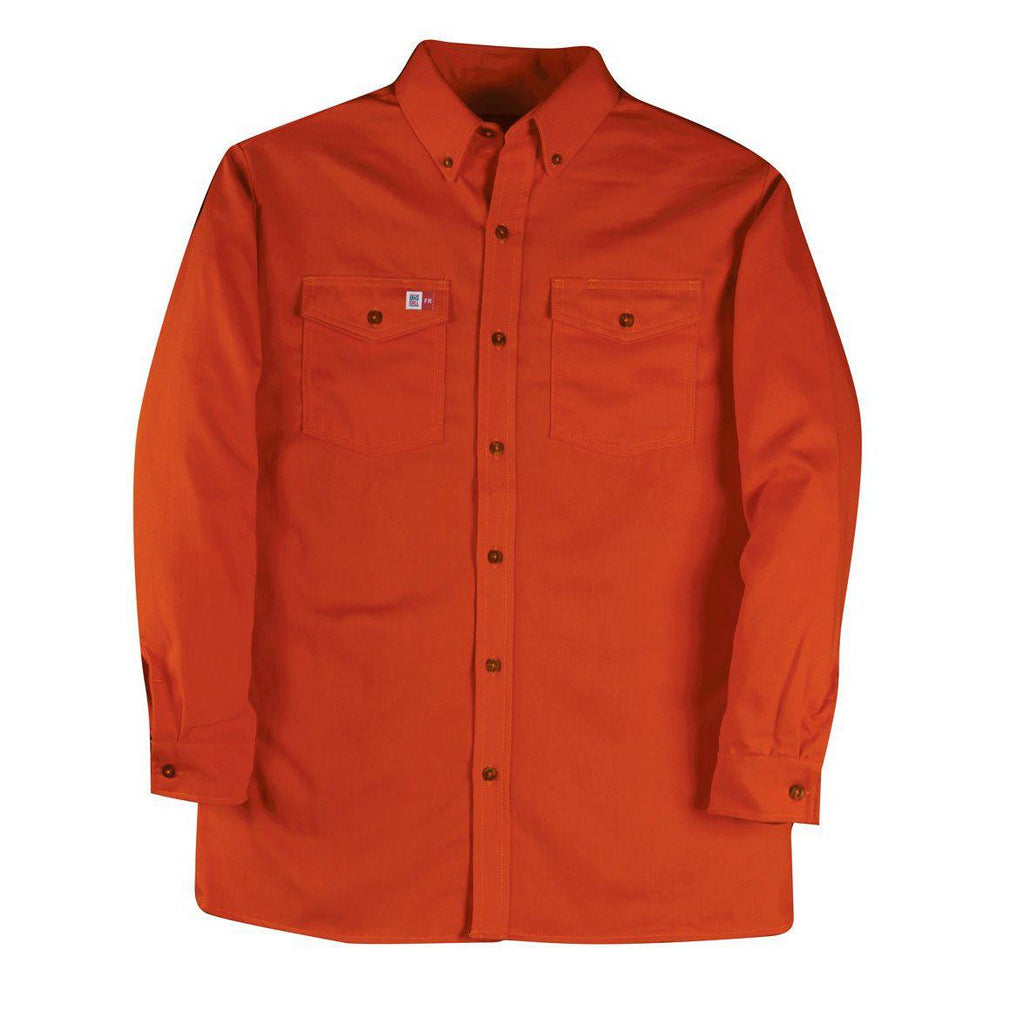 Big Bill FR 147BDUS7-ORA Orange Dress Shirt-Fire Retardant Shirts.com