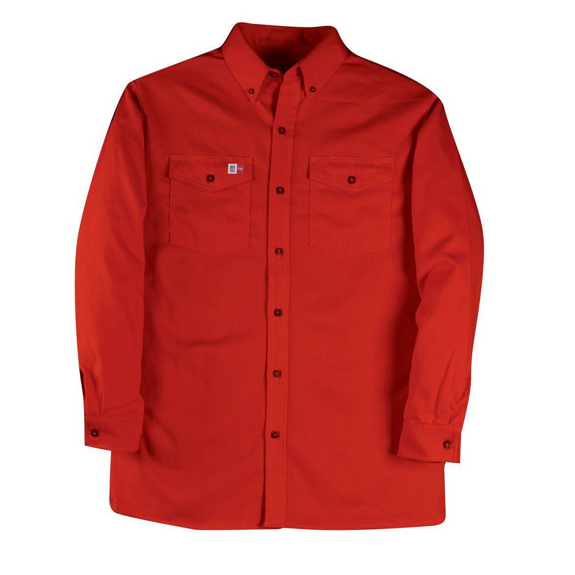 fr dress shirts Big Bill FR 147BDUS7-RED Red Dress Shirt 3XL / Regular