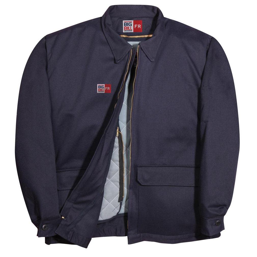 Big Bill FR CL348US9-NAY Navy Work Jacket-Fire Retardant Shirts.com