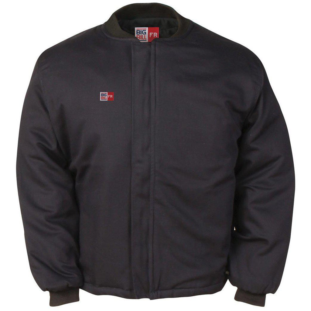 Big Bill FR L2N1US7-NAY Navy Vest Lined Jacket-Fire Retardant Shirts.com