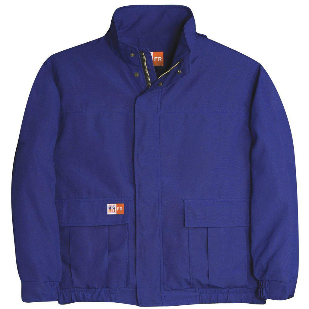 Big Bill FR L490US9-BLR Royal Blue Unlined Zip In/Zip Out Jacket-Fire Retardant Shirts.com