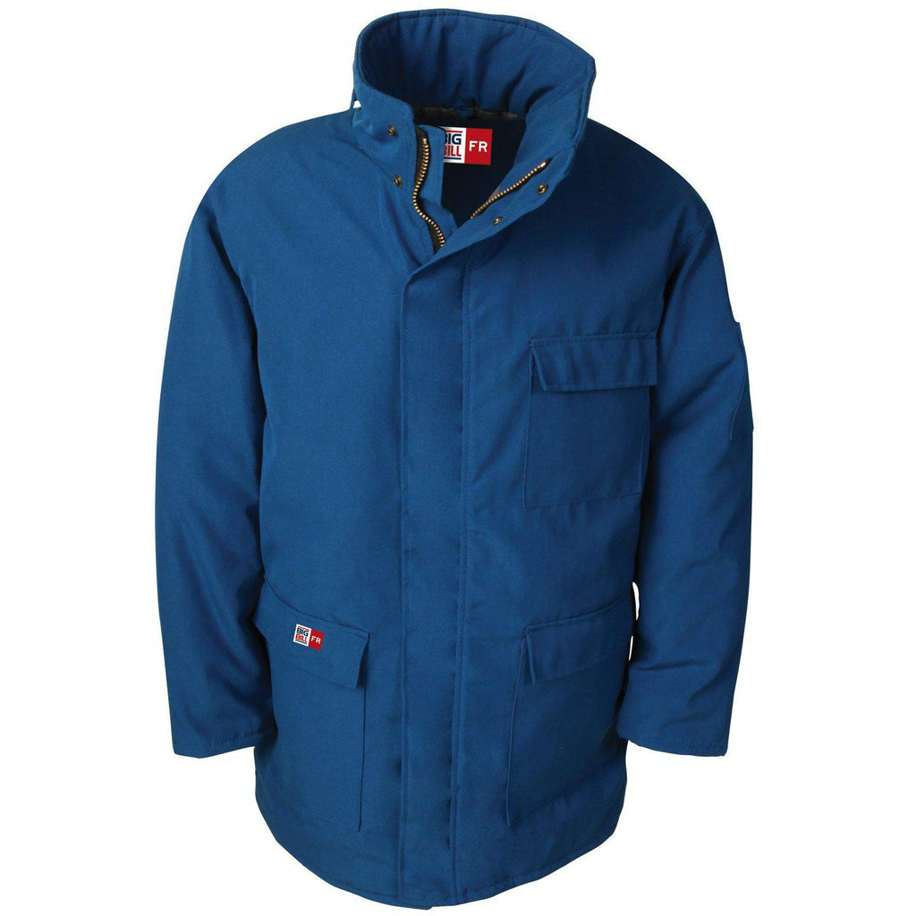 Big Bill FR M300US7-BLR Royal Blue Parka Arctic Jacket-Fire Retardant Shirts.com