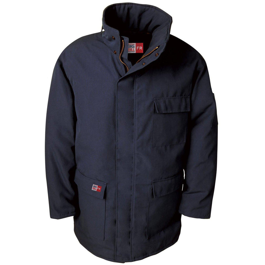 Big Bill FR M300US7-NAY Navy Parka Arctic Jacket-Fire Retardant Shirts.com