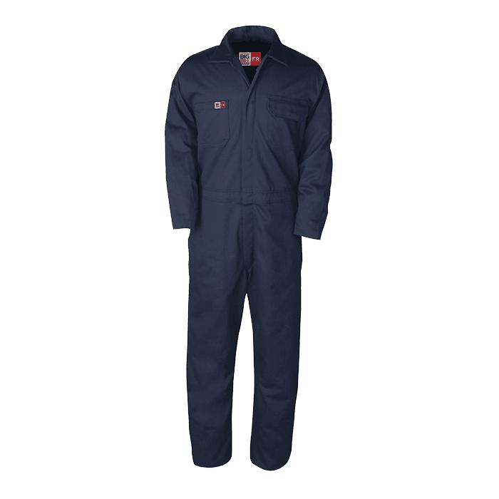 Big Bill FR TX1331US7-NAY Navy Work Coverall-Fire Retardant Shirts.com