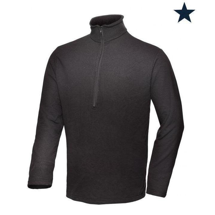 Big Bill FR DW29PS10-BLK Black Sweatshirt 1/4 Zip Up - Fire Retardant Shirts.com
