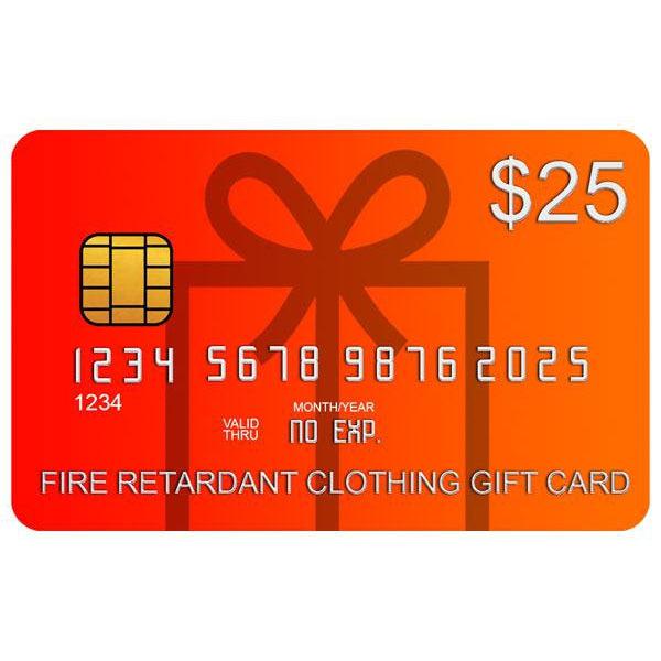 Fire Retardant Clothing Gift Card-Fire Retardant Shirts.com