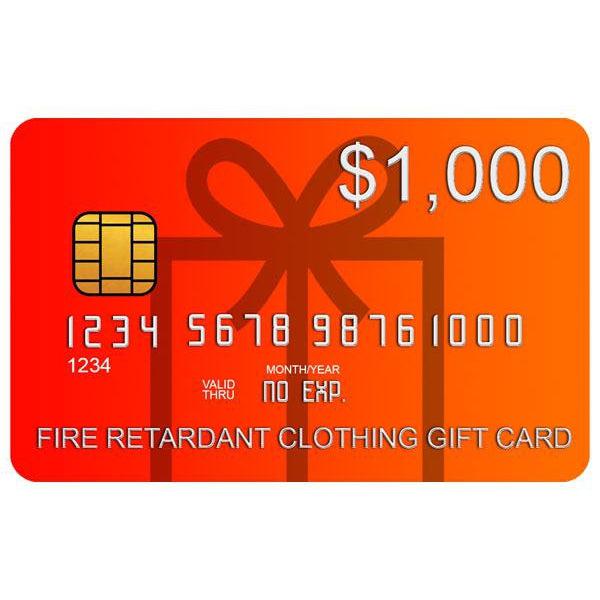 Fire Retardant Clothing Gift Card - Fire Retardant Shirts.com