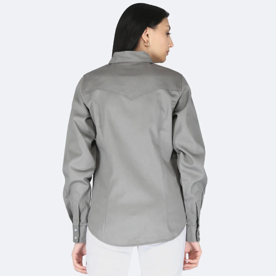 Forge FR LFRSLD STONE - Ladies FR Solid Shirt-Fire Retardant Shirts.com
