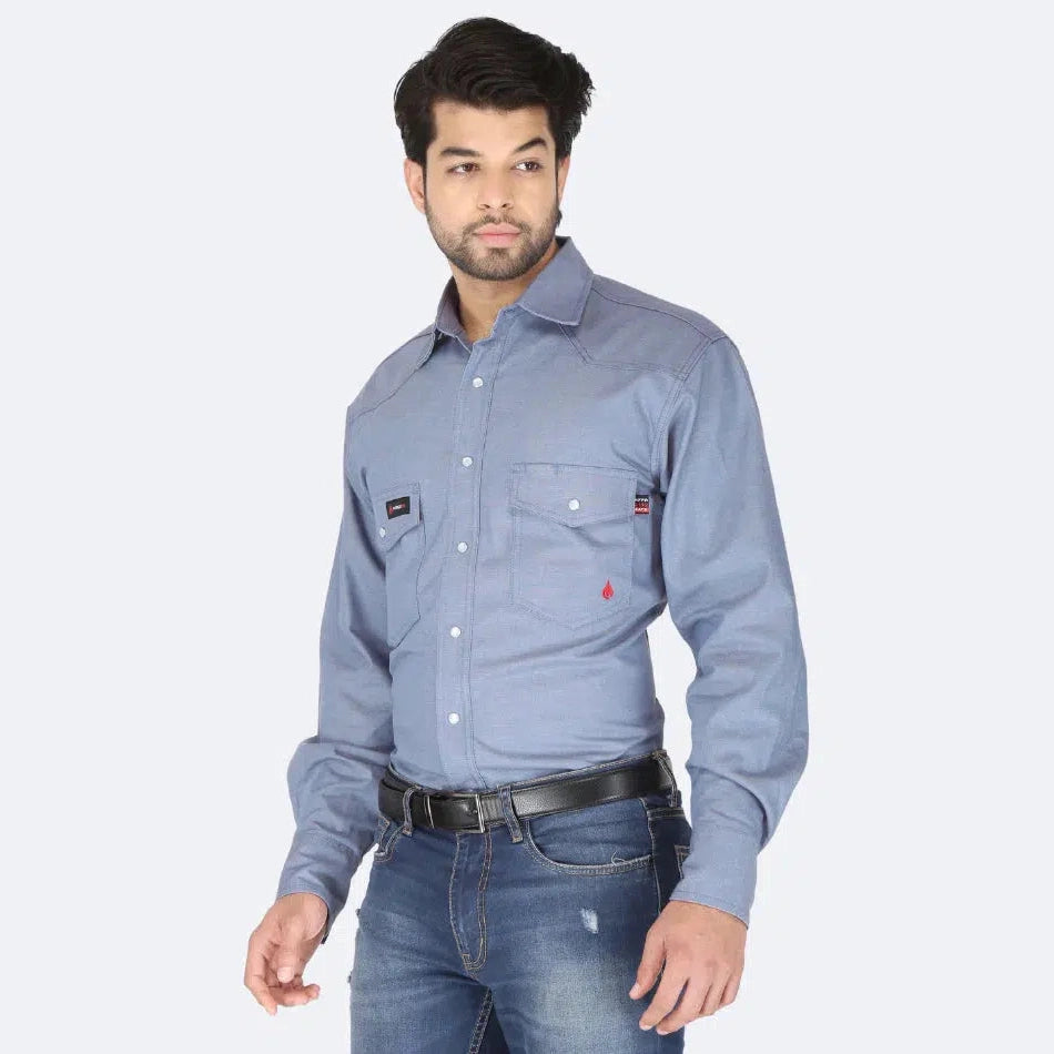 Forge FR MFRCLS-0010 Chambray Shirt-Fire Retardant Shirts.com