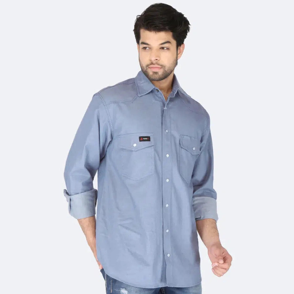 Forge FR MFRCLS-0010 Chambray Shirt-Fire Retardant Shirts.com
