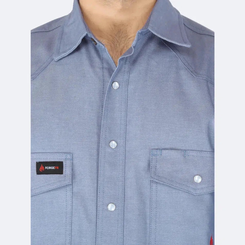 Forge FR MFRCLS-0010 Chambray Shirt-Fire Retardant Shirts.com