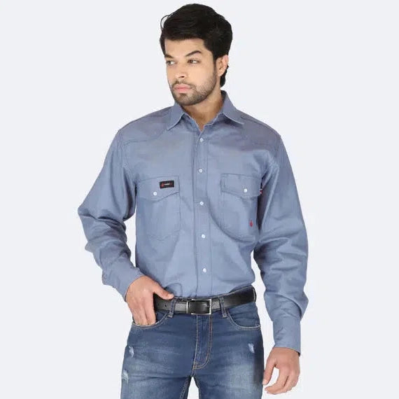 Forge FR MFRCLS-0010 Chambray Shirt-Fire Retardant Shirts.com