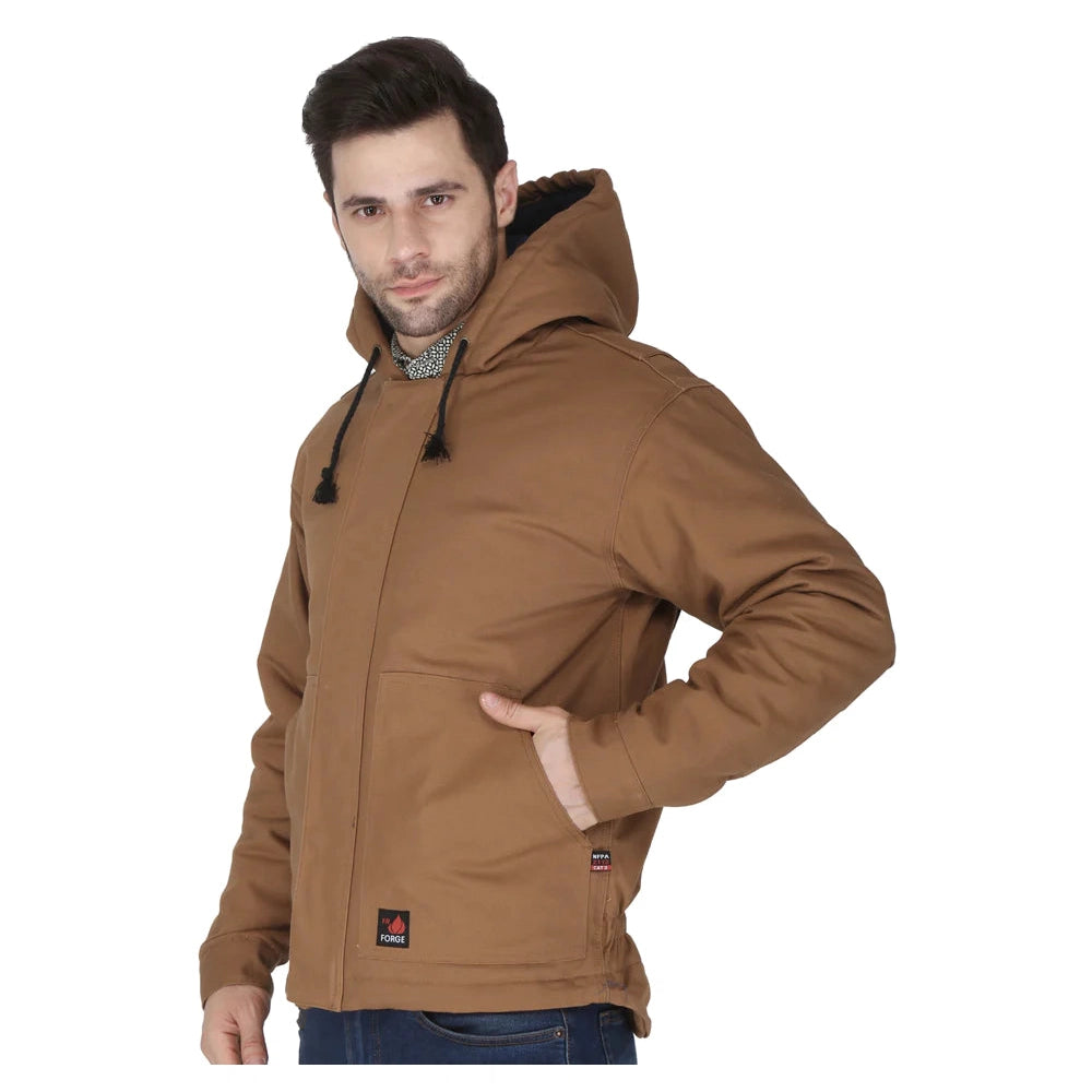 Forge FR MFRIJDH-006 Insulated Duck Hooded Jacket – Fire Retardant ...