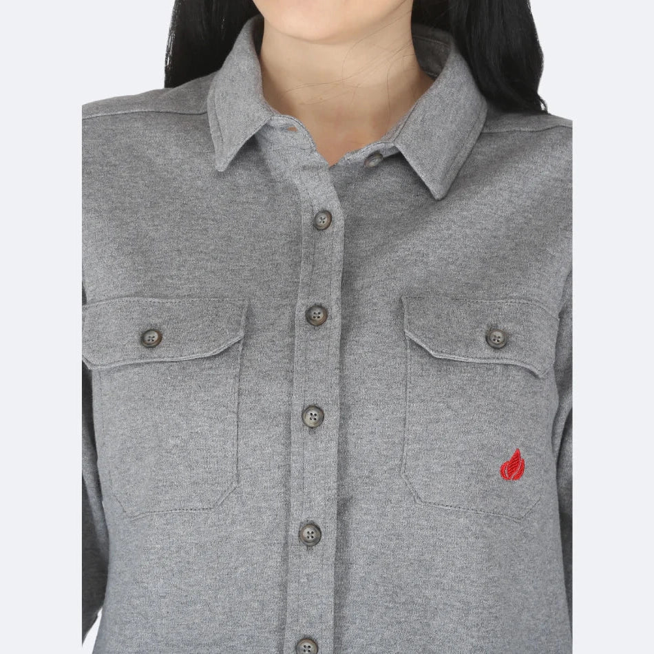 Forge FR LFRB1PS-026 - Ladies FR Knit Shirt - Grey