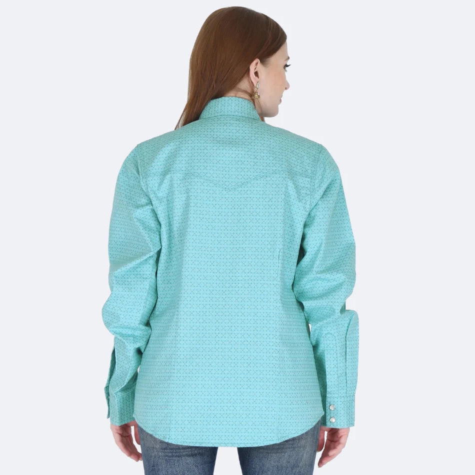 Forge FR LFRPLD222 - Ladies FR Print Shirt - Green 