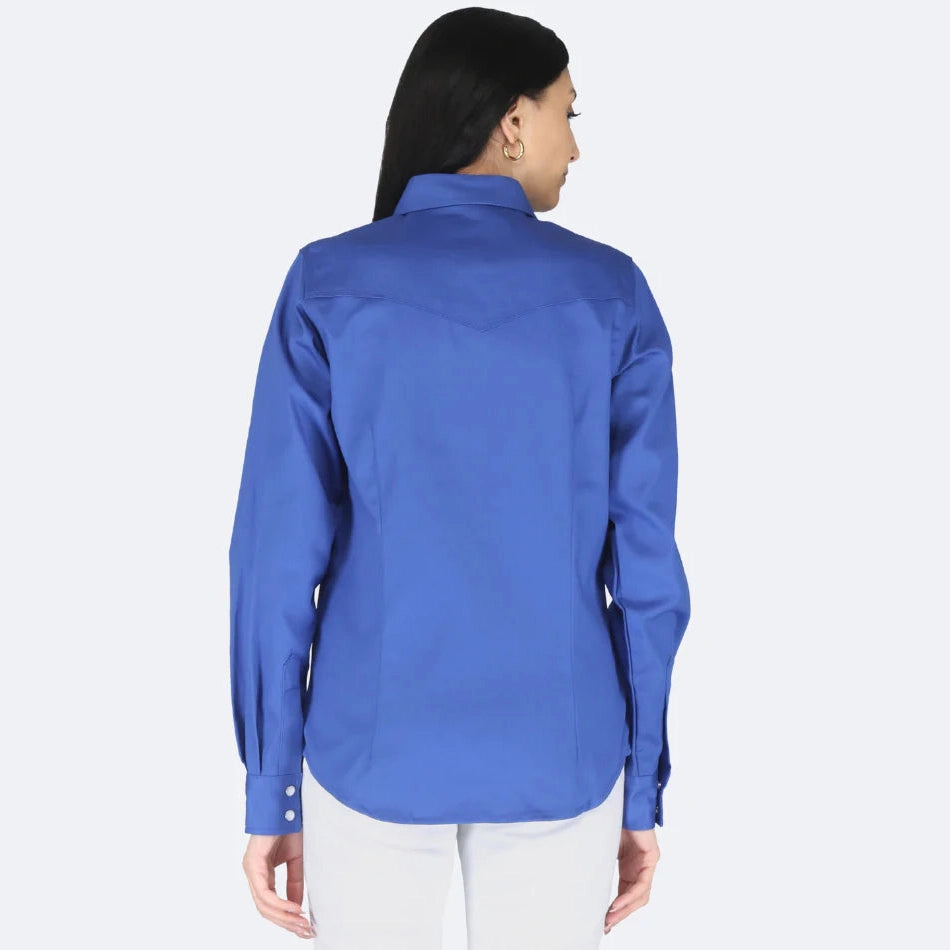 Forge FR LFRSLD STONE - Ladies FR Solid Shirt - Royal Blue 
