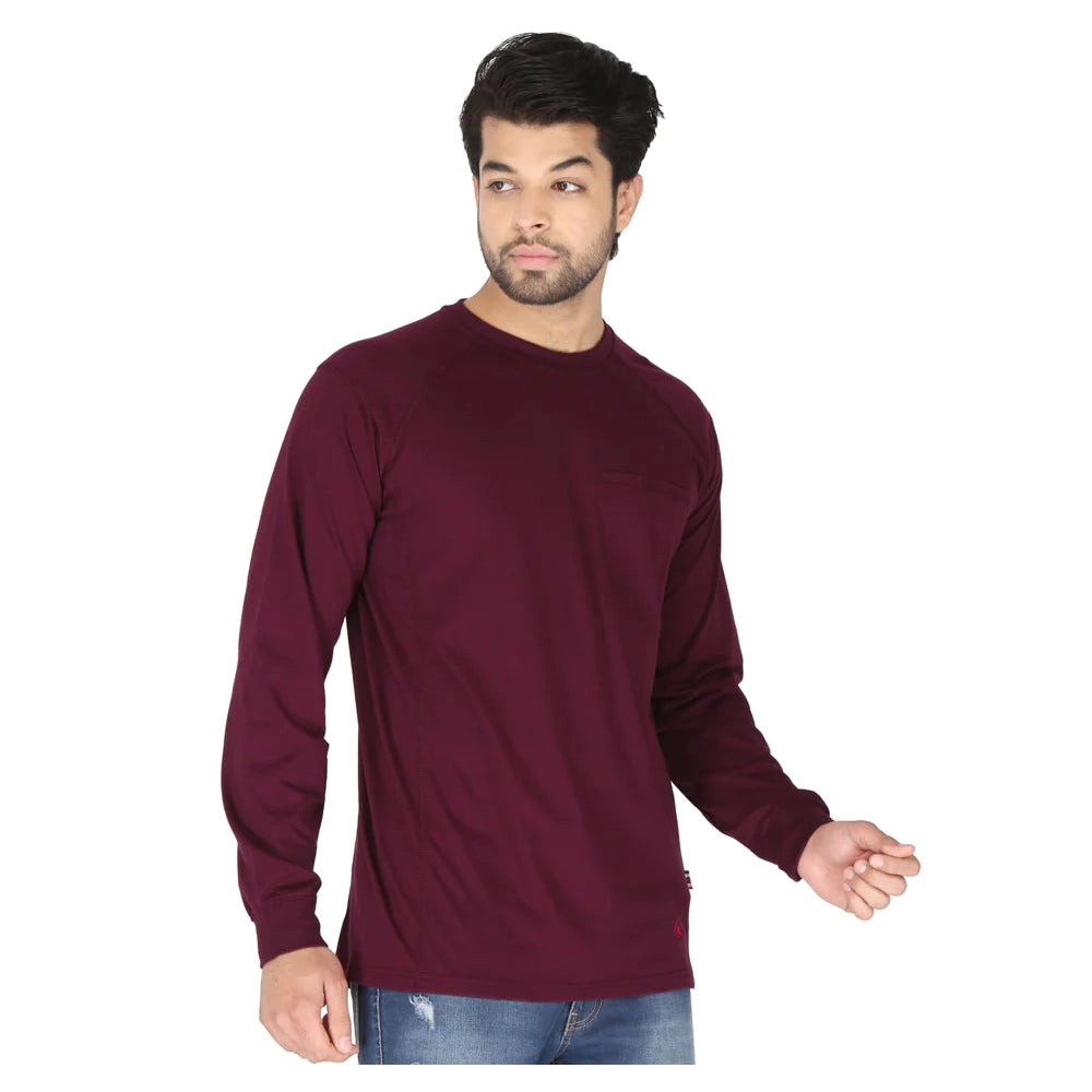 Forge FR MFRCNT-LW Light Weight Crew Neck Tee - Burgundy