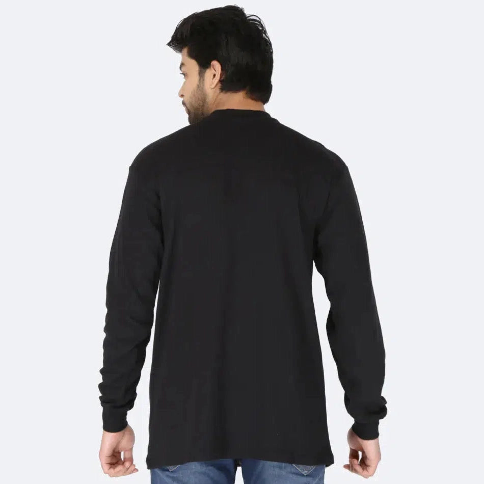 Forge FR MFRHNLY004 Henley Shirts - Black