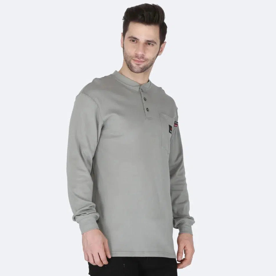 Forge FR MFRHNLY004 Henley Shirts - Grey