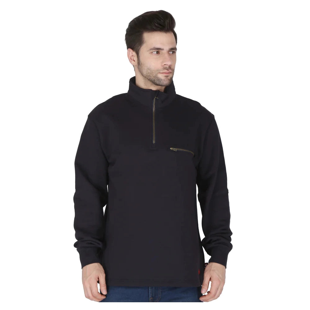 Forge FR MFRQZS-0028 1/4 Zip Sweater - Navy