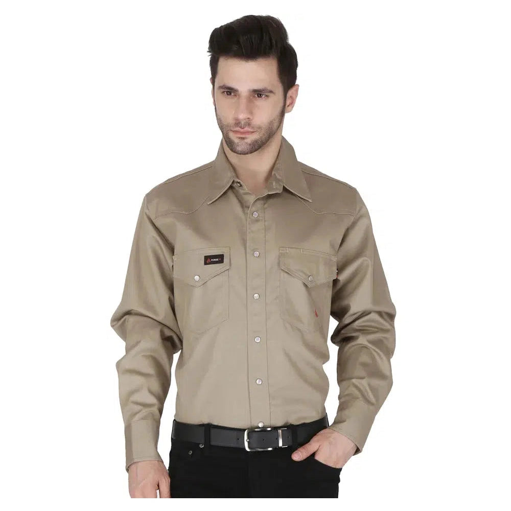Forge FR MFRSLD-002 Solid Shirt - Khaki