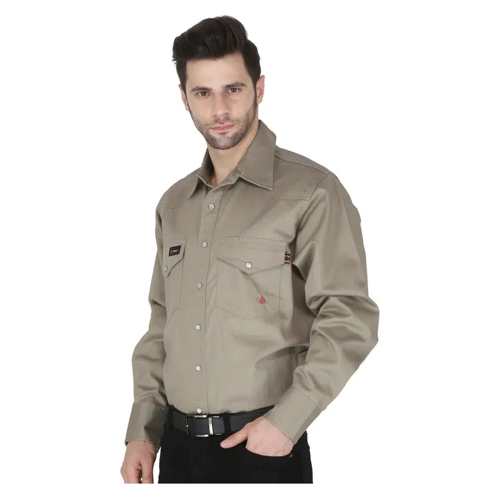 Forge FR MFRSLD-002 Solid Shirt - Khaki