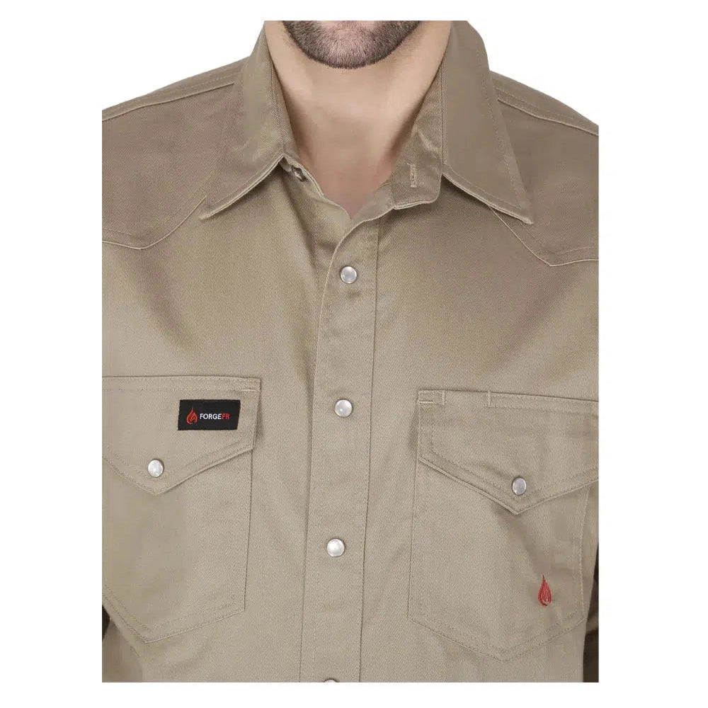 Forge FR MFRSLD-002 Solid Shirt - Khaki